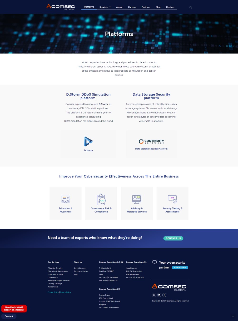 platform fullpage comsec