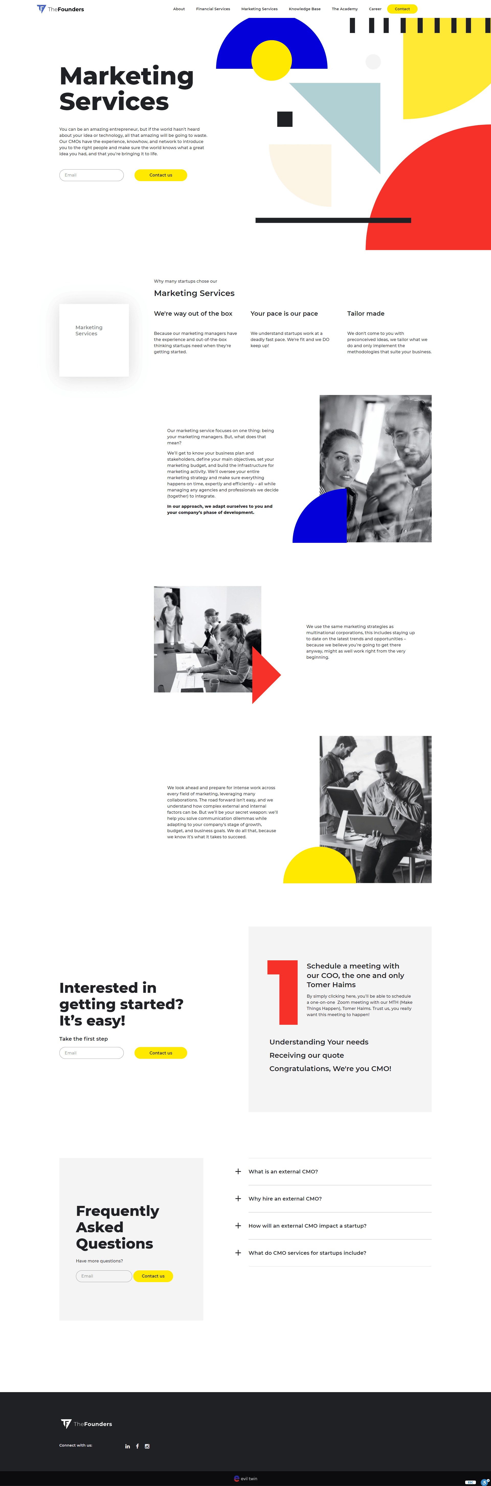 marketing page the founders